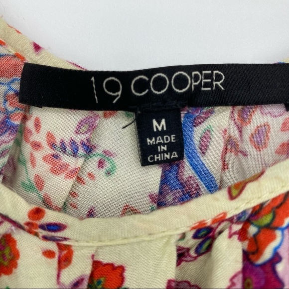 19 Cooper beautiful boho tank top with tassels around bottom, M - Picture 5 of 12